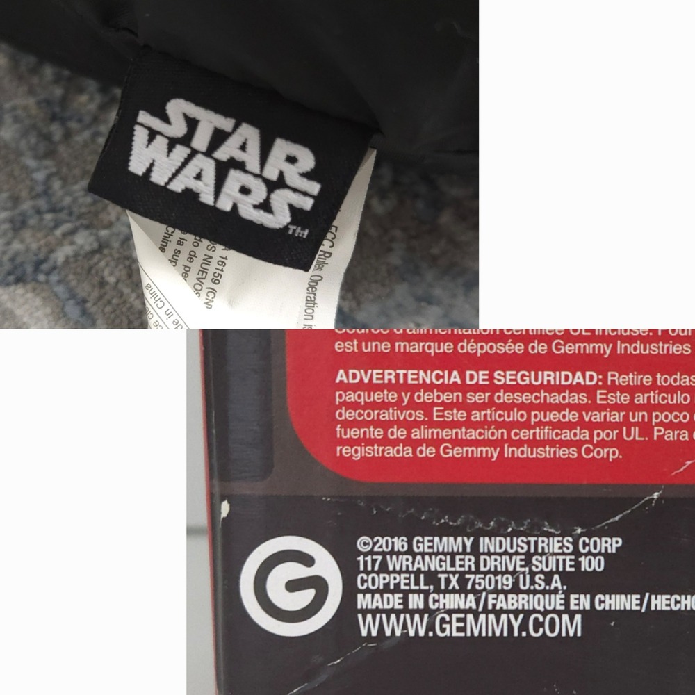 Gemmy Star Wars Darth Vader‎ 2016 Light-Up Airblown Inflatable- 3.5 ft - Picture 8 of 8